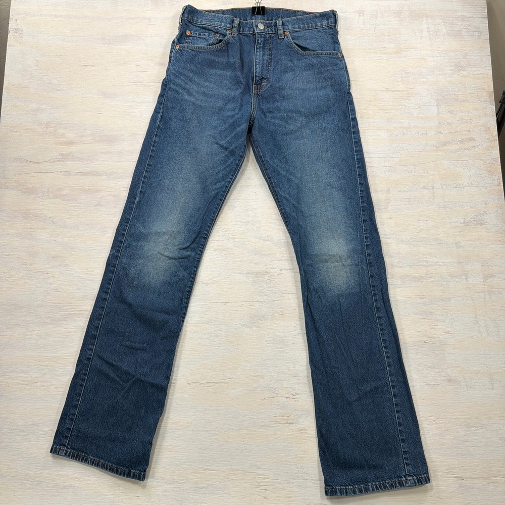 Levi's Jeans 517 Bootcut W32 L34 Stretch Denim Medium Wash Blue Mens